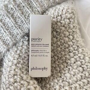 Philosophy Purity Made‎ Simple Pore Extractor Clay Mask 4.5 mL/0.15 fl oz travel